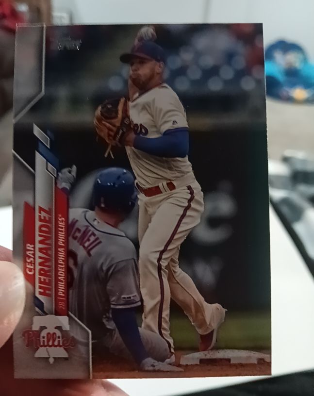 2020 Topps #234 Cesar Hernandez Philadelphia Phillies — front