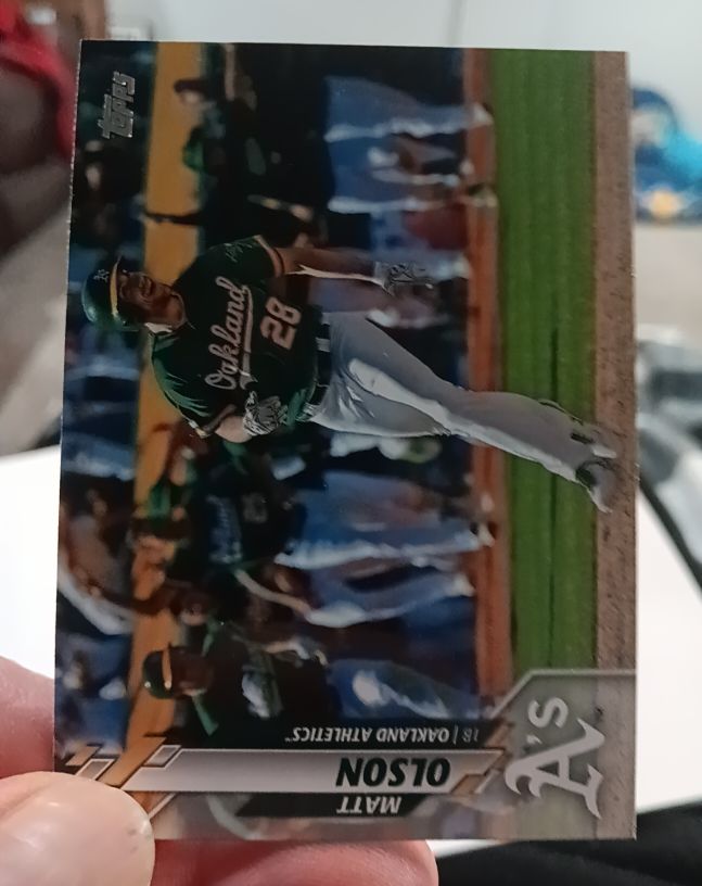 2020 Topps #319 Matt Olson Oakland Athletics — front