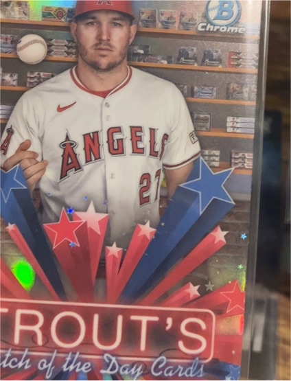 2025 Bowman Chrome #HS-6 Mike Trout — front
