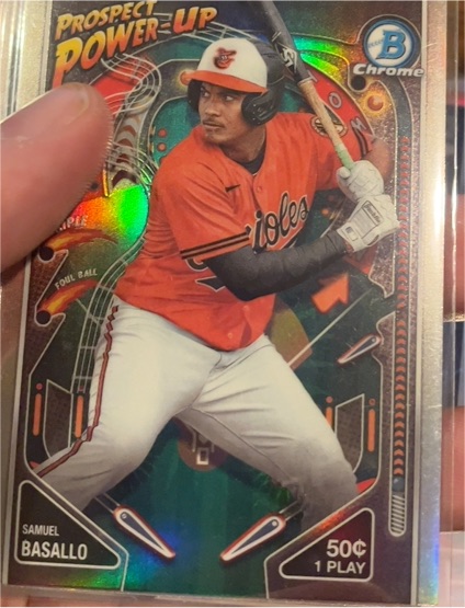 2024 Bowman Chrome #PP-8 Samuel Basallo Prospect Power-Up — front
