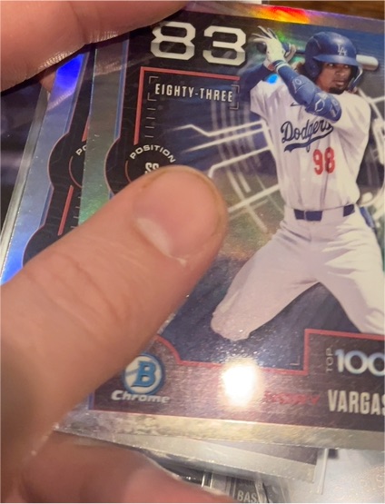 2025 Bowman Chrome Top 100 #BTP-83 Joendry Vargas — front