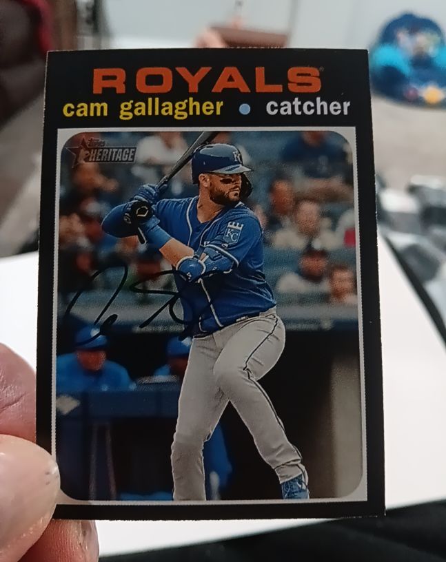 2020 Topps Heritage #299 Cam Gallagher — front