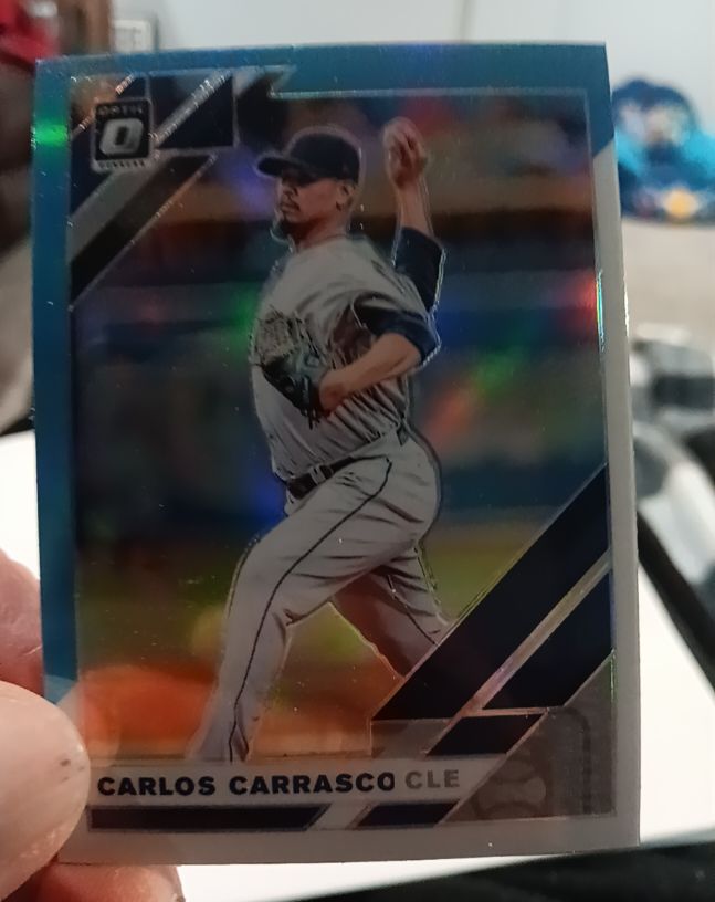 2019 Donruss Optic #151 Carlos Carrasco — front