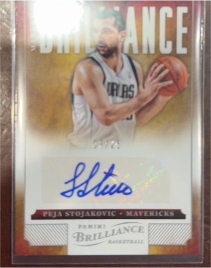 2012-13 Panini Brilliance Peja Stojakovic #N/A Mavericks — front