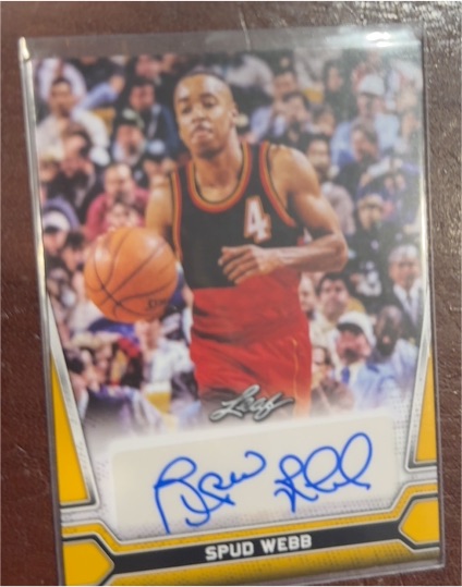 2021 Leaf Multisport #BA-SW1 Spud Webb — front