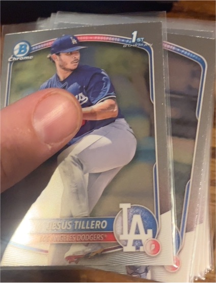 2025 Bowman Chrome Prospects #BCP-117 Jesus Tillero — front