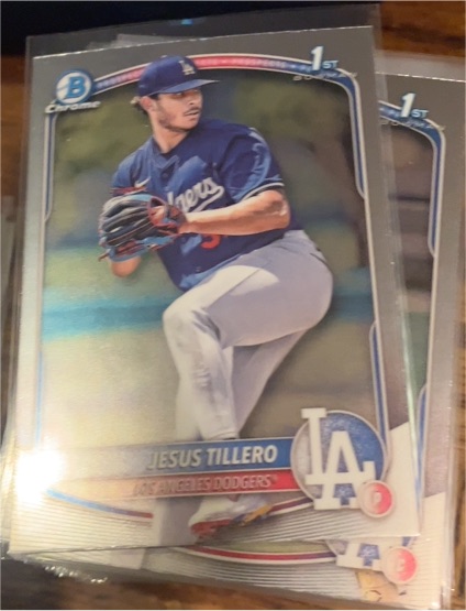 2025 Bowman Chrome Prospects #BCP-117 Jesus Tillero — front
