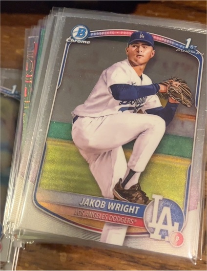 2025 Bowman Chrome Prospects #BCP-143 Jakob Wright — front