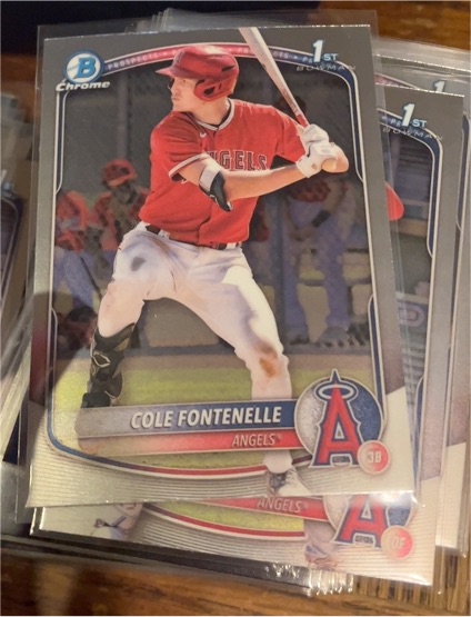 2025 Bowman Chrome Prospects #BCP-32 Cole Fontenelle — front