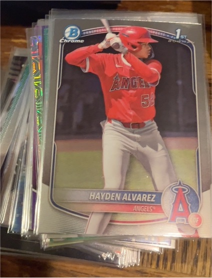 2025 Bowman Chrome Prospects #BCP-12 Hayden Alvarez — front