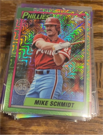 1990 Topps Chrome #100 Mike Schmidt — front