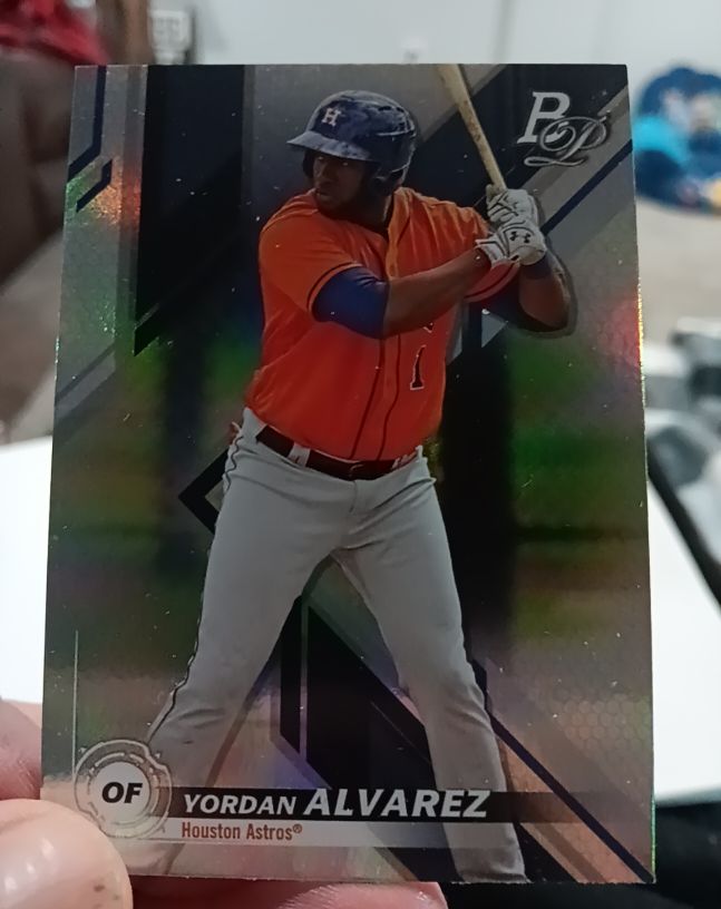 2019 Bowman Platinum Top Prospects #TOP-100 Yordan Alvarez — front