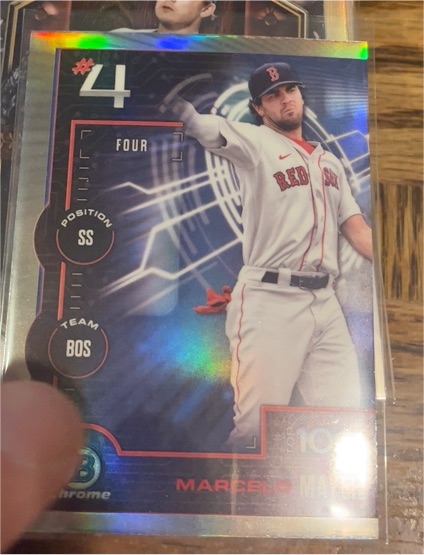 2025 Bowman Chrome Top 100 #BTP-4 Marcelo Mayer — front