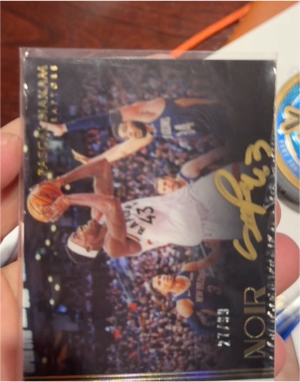 2020 Panini Noir #27 Anthony Davis — front