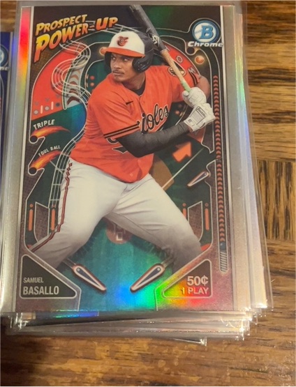 2024 Bowman Chrome #PP-8 Samuel Basallo Prospect Power-Up — front