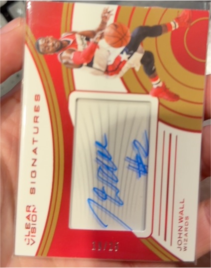 2015 Panini Clear Vision Signatures #CVS-JW John Wall — front