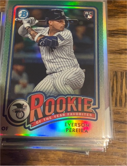 2024 Bowman Chrome Rookie of the Year Favorites #ROY-15 Everson Pereira — front
