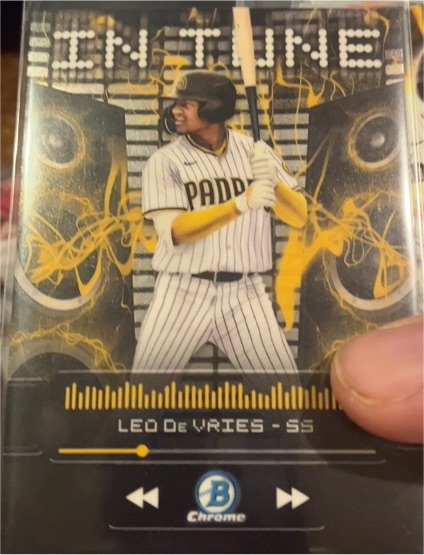 2024 Bowman Chrome Draft In Tune #IT-11 Leo De Vries — front