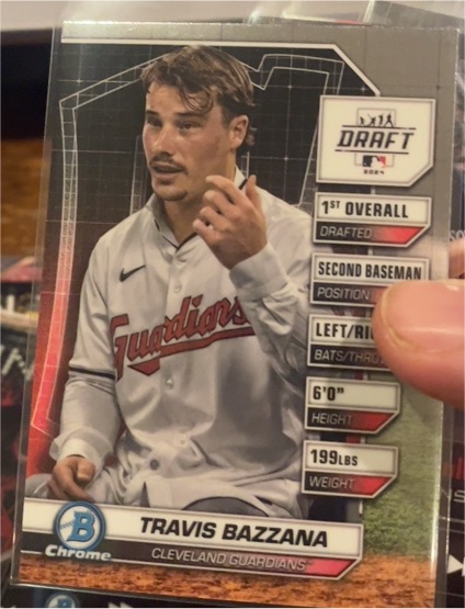 2024 Bowman Chrome Draft Night #BDN-1 Travis Bazzana — front