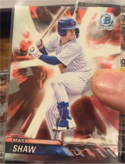 2024 Bowman Chrome Draft Plasma Power #PP-16 Matt Shaw — front