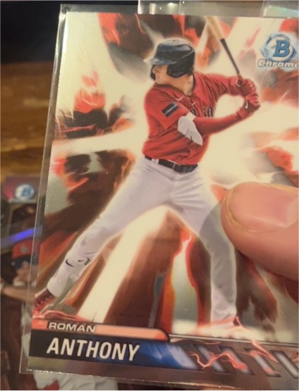 2024 Bowman Chrome Draft Plasma Power #PP-18 Roman Anthony — front