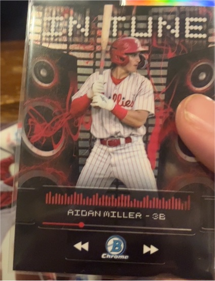 2024 Bowman Chrome Draft In Tune #IT19 Aidan Miller — front
