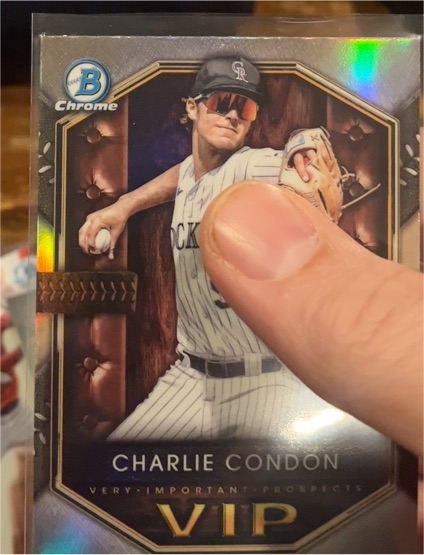 2025 Bowman Chrome #VIP-9 Charlie Condon — front
