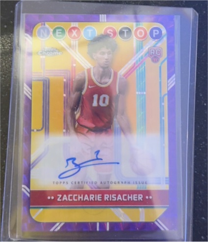 2024-25 Topps Chrome #NSS-ZR Zaccharie Risacher Next Stop Rookie — front