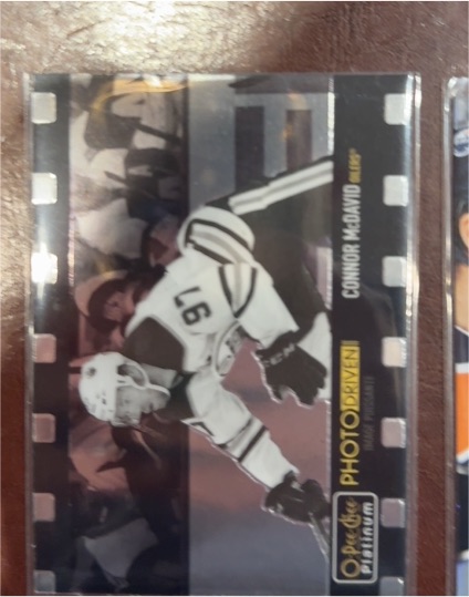 2020-21 O-Pee-Chee Platinum Photo Driven #PD-1 Connor McDavid — front