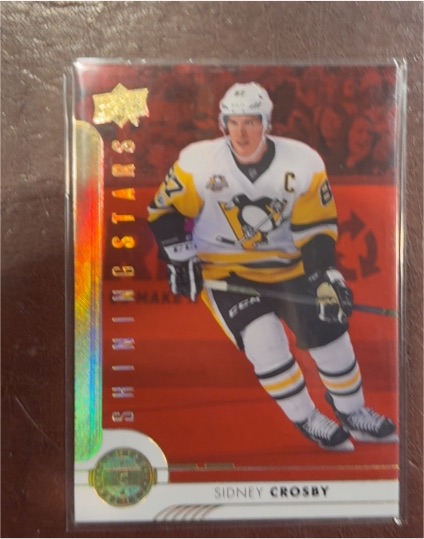 2017-18 Upper Deck Shining Stars Red #SSC-9 Sidney Crosby — front