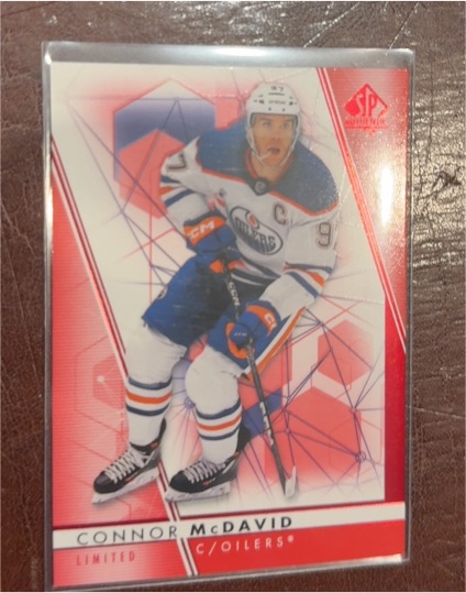 2022-23 Upper Deck SP Authentic Limited Red #97 Connor McDavid — front
