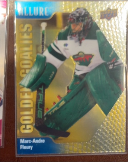 2023-24 Upper Deck Allure Golden Goalies #GG-9 Marc-Andre Fleury — front