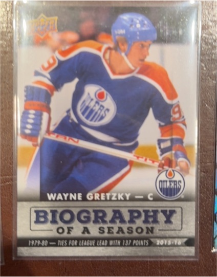 2015-16 Upper Deck Biography of a Season #BIOWG-11 Wayne Gretzky — front