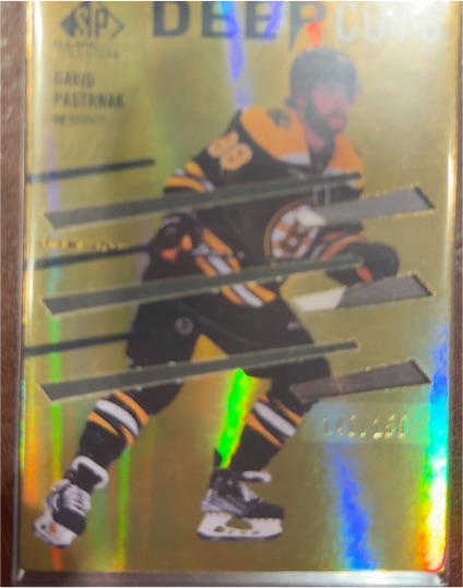 2023-24 Upper Deck SP Game Used Deep Cuts #DC-31 David Pastrnak — front