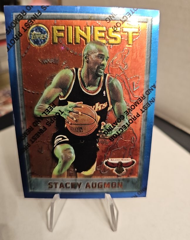 1995-96 Topps Finest #179 Stacey Augmon — front