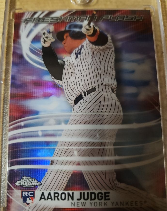2017 Topps Chrome #FF-11 Aaron Judge Freshman Flash Rookie RC — front