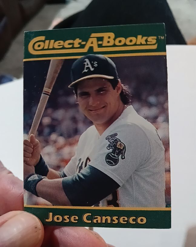 1990 Collect-A-Books #25 Jose Canseco — front