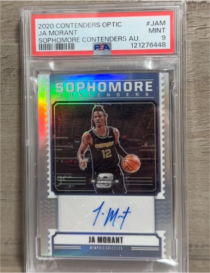 2020 Panini Contenders Optic #JAM Ja Morant Sophomore Contenders Autograph — front