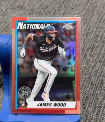 2025 Topps Chrome 35th Anniversary #90CB-15 James Wood — front