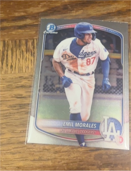 2025 Bowman Chrome Prospects #BCP-127 Emil Morales — front