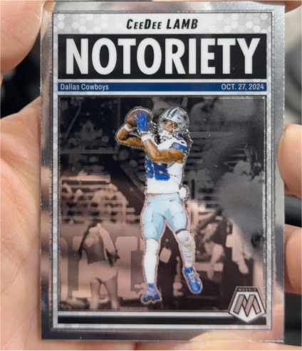 2025 Panini Mosaic #8 CeeDee Lamb Notoriety — front