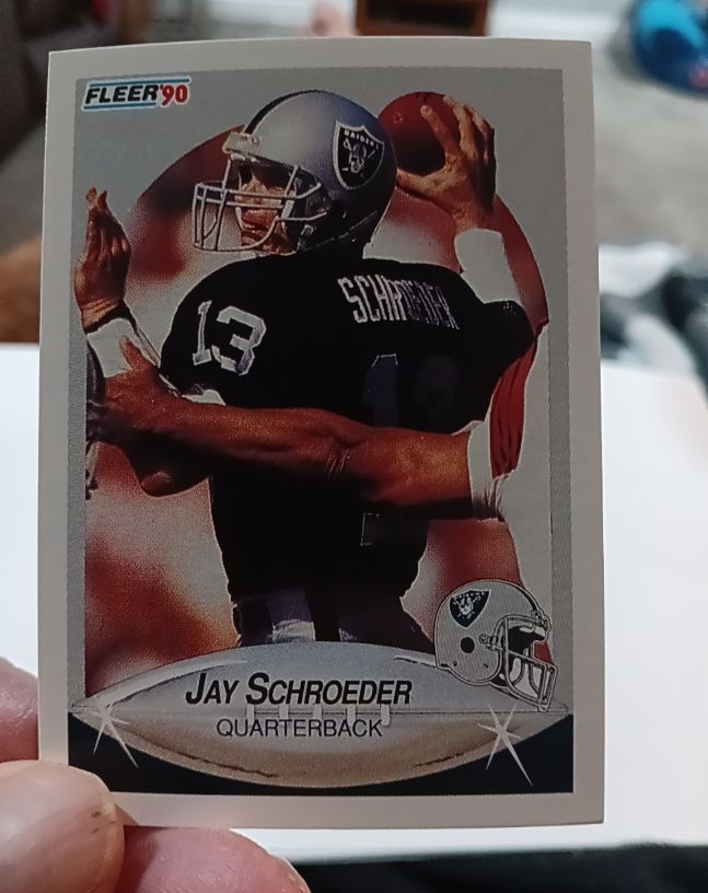 1990 Fleer #259 Jay Schroeder — front