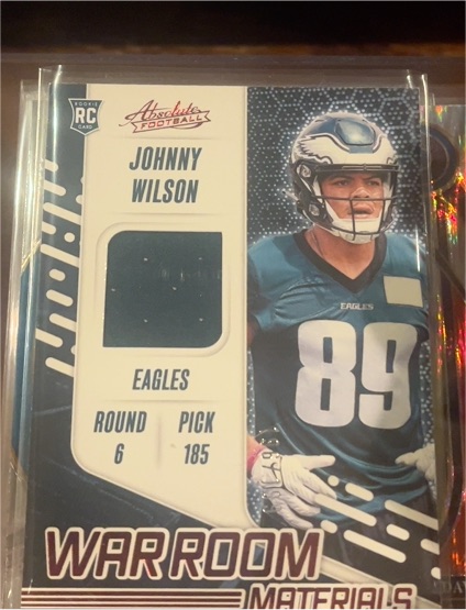2024 Panini Absolute War Room Materials #WRM-JWN Johnny Wilson — front