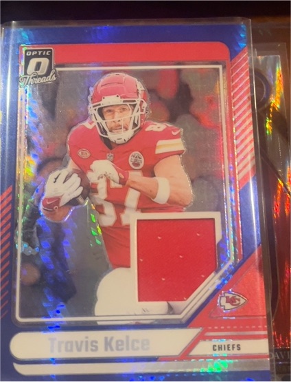 2024 Panini Donruss Optic Threads #DBT-TKE Travis Kelce — front