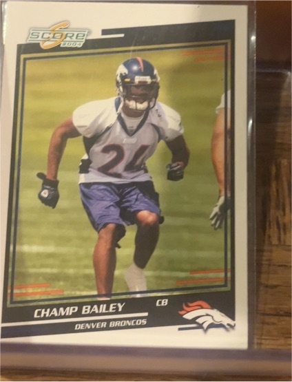 2004 Score # Champ Bailey — front