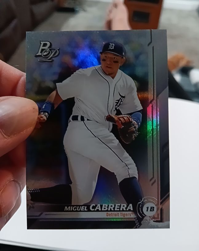 2019 Bowman Platinum #89 Miguel Cabrera — front