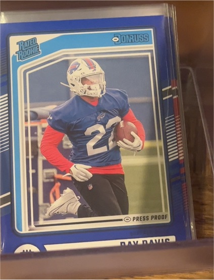 2024 Donruss #316 Ray Davis Press Proof Blue — front