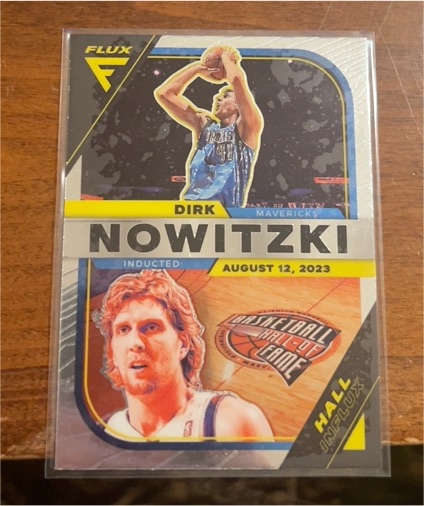 2022-23 Panini Flux #1 Dirk Nowitzki Hall Influx — front