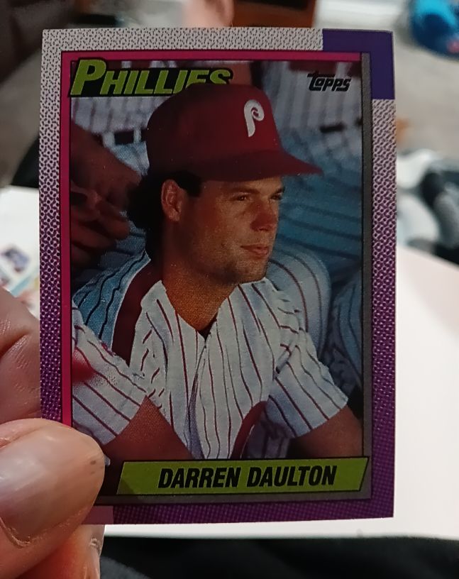 1990 Topps #542 Darren Daulton — front
