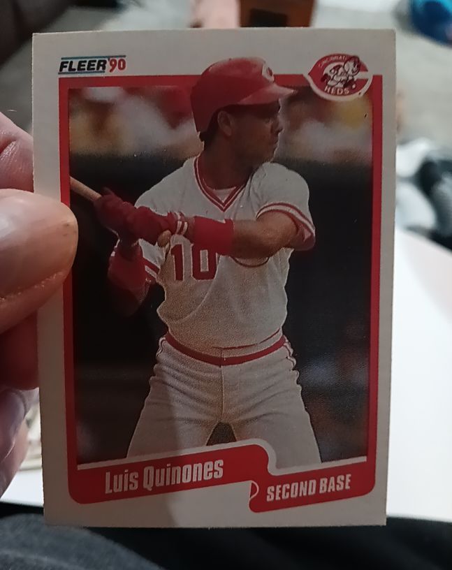 1990 Fleer #428 Luis Quinones — front